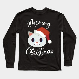 Meowy Christmas Long Sleeve T-Shirt